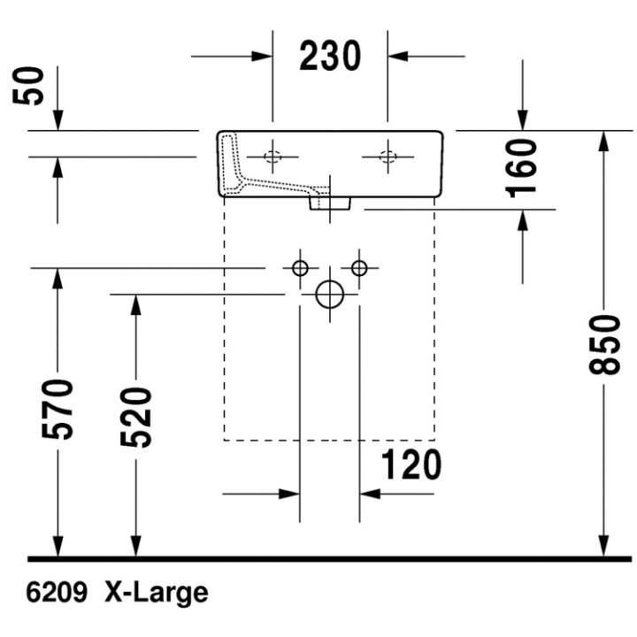 Umywalka Duravit Vero Med 450x350 mm- sanitbuy.pl