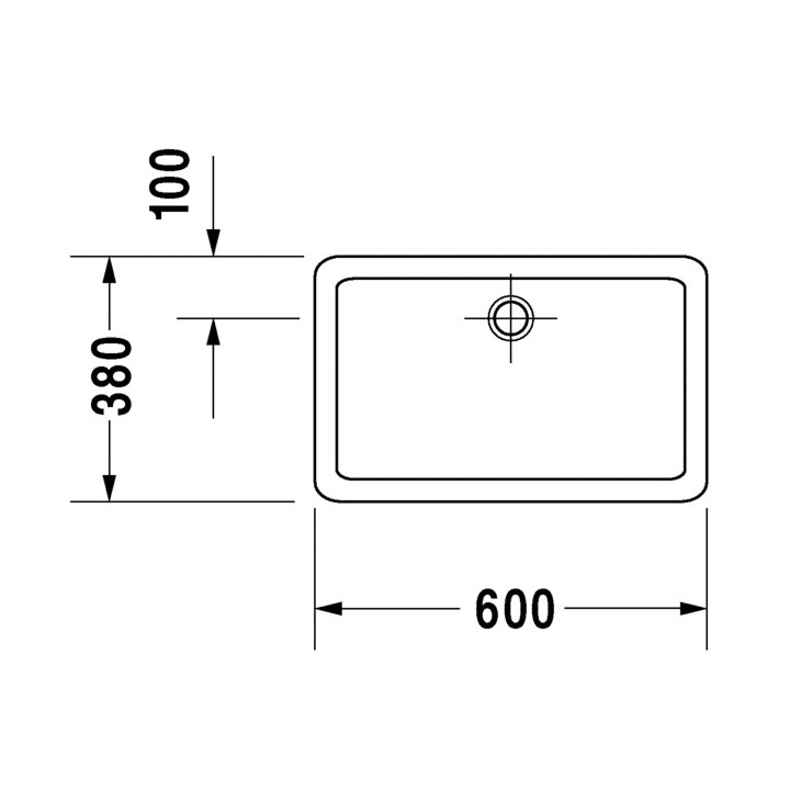 Umywalka Duravit Vero 600x380 mm, szlifowana - sanitbuy.pl