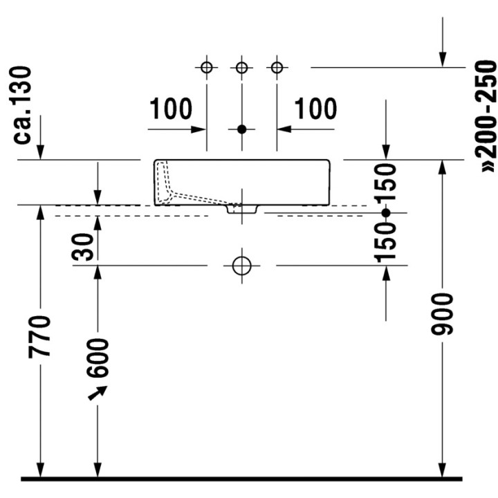 Umywalka Duravit Vero 500x380 mm, szlifowana - sanitbuy.pl