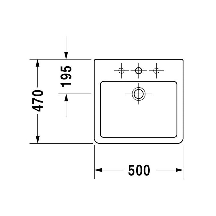 Umywalka Duravit Vero 595x465 mm, szlifowana - sanitbuy.pl