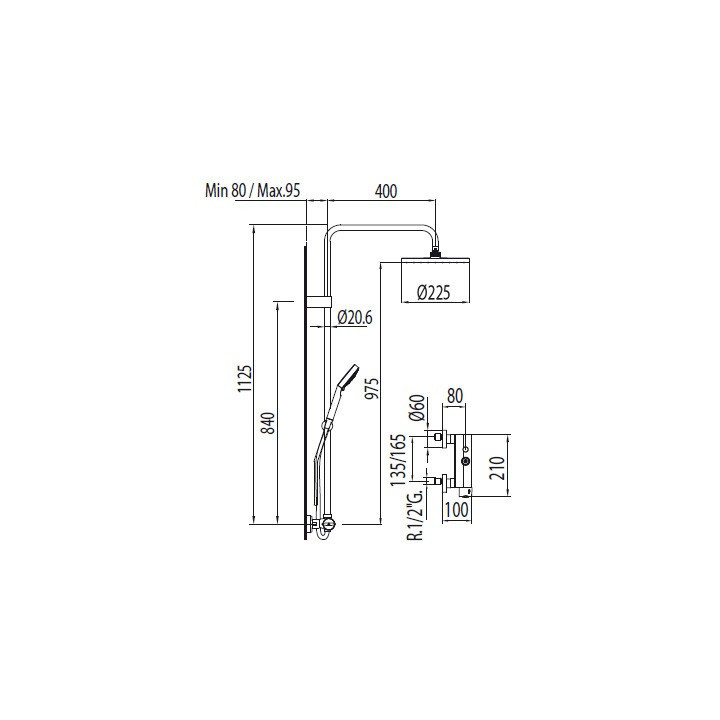 Zestaw Tres Lex-Tres natryskowy - sanitbuy.pl
