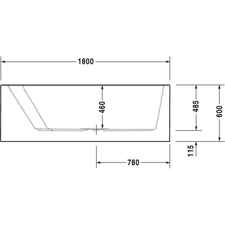 Wanna Duravit Paiova narożna lewa, 180x140 cm- sanitbuy.pl