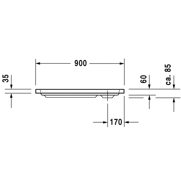 Brodzik Duravit D-Code kwadratowy 90x90 cm- sanitbuy.pl