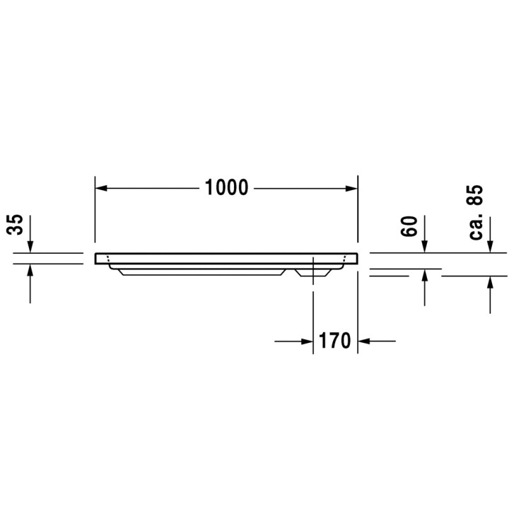 Brodzik Duravit D-Code prostokątny 100x70 cm- sanitbuy.pl