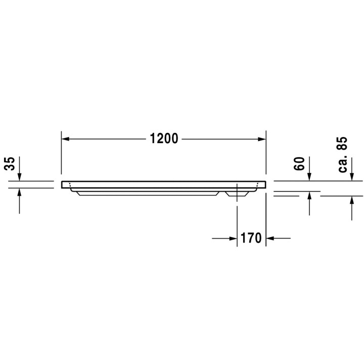 Brodzik Duravit D-Code prostokątny 120x70 cm- sanitbuy.pl