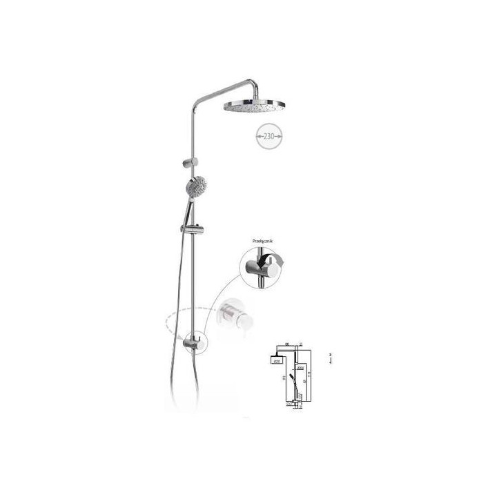 Słuchawka-drążek Eco-Term Tres komplet- sanitbuy.pl