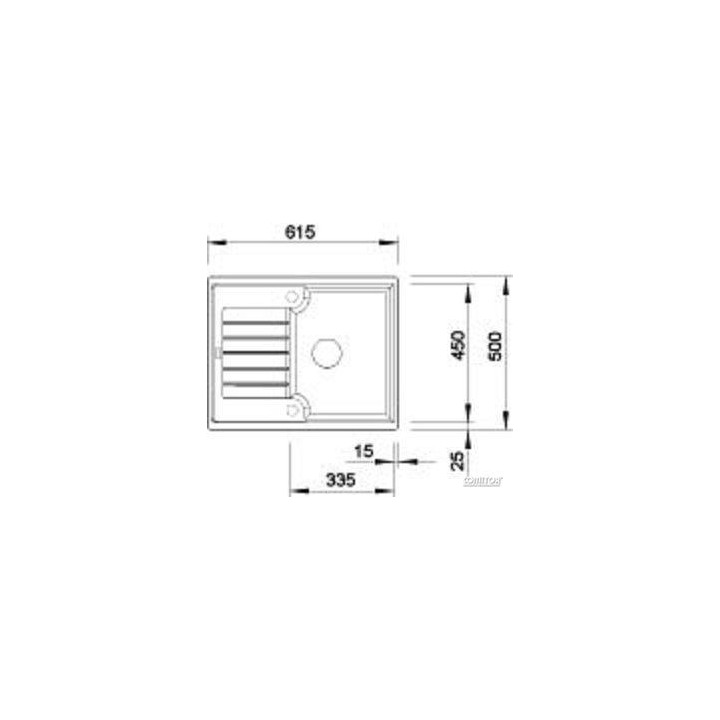 Zlewozmywak do zabudowy 61,5x50 cm Blanco BLANCOZIA 40 S- sanitbuy.pl