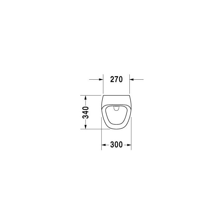 Pisuar, Duravit DuraStyle, 300x340 mm, dopływ osłonięty, Biały Alpin- sanitbuy.pl