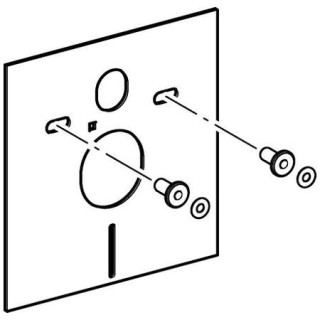 Zestaw  Geberit do izolacji akustycznej muszli wiszącej i bidetu- sanitbuy.pl