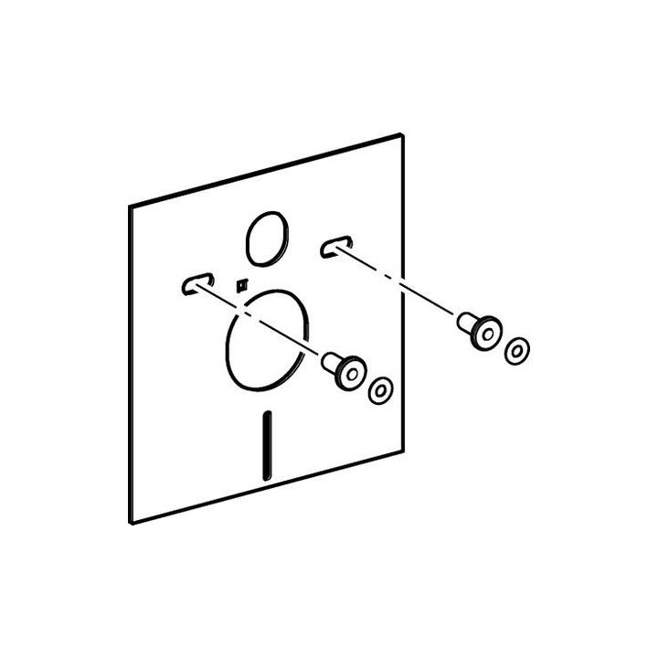 Zestaw  Geberit do izolacji akustycznej muszli wiszącej i bidetu- sanitbuy.pl