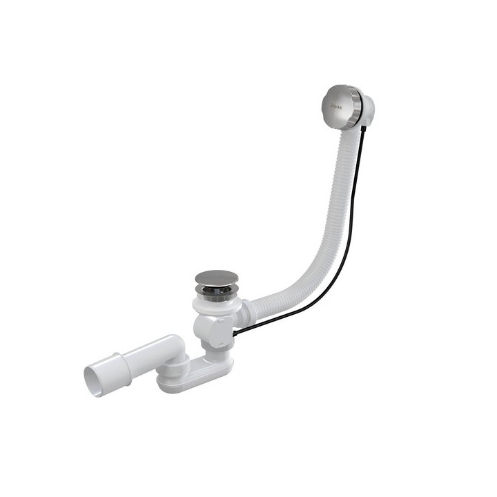 Syfon wannowy z przelewem Ravak chrom ClickClack- sanitbuy.pl