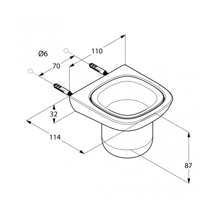 Uchwyt ze szklanką Kludi Ambienta- sanitbuy.pl