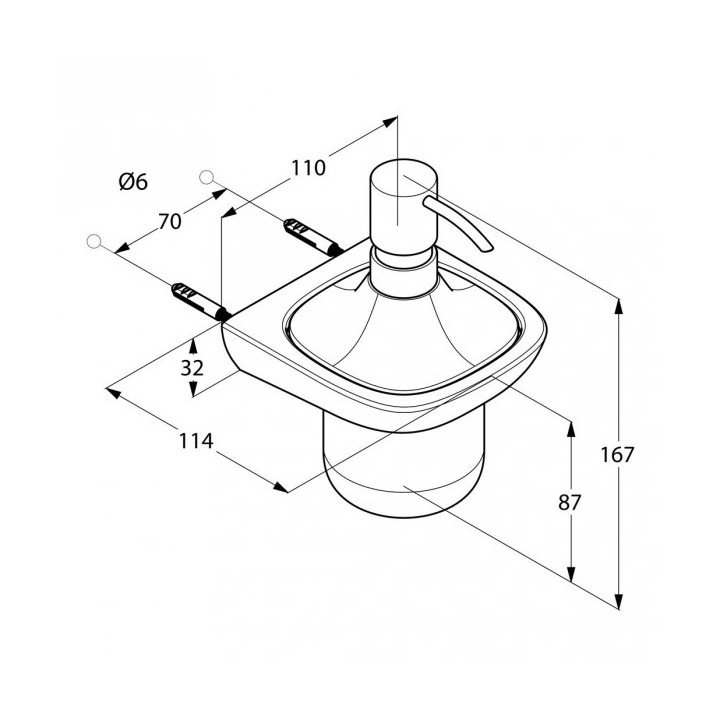 Dozownik na mydło w płynie Kludi Ambienta- sanitbuy.pl