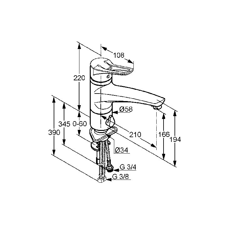 Jednouchwytowa bateria kuchenna Multi DN 10 Kludi MX- sanitbuy.pl