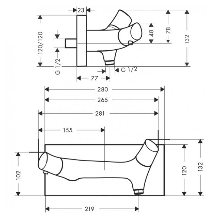 Bateria termostatyczna prysznicowa Axor Starck Organic- sanitbuy.pl