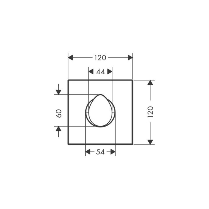 Zawór odcinajacy podtynkowy  Axor - sanitbuy.pl