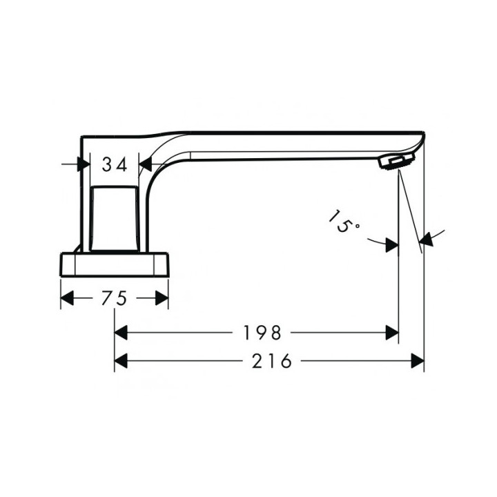 Element zewnętrzny Axor Urquiola do baterii trzyotworowej- sanitbuy.pl