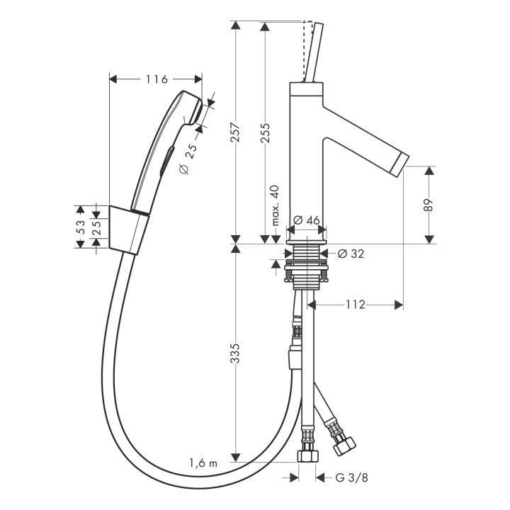 Zestaw Bidette  Axor Starck - sanitbuy.pl
