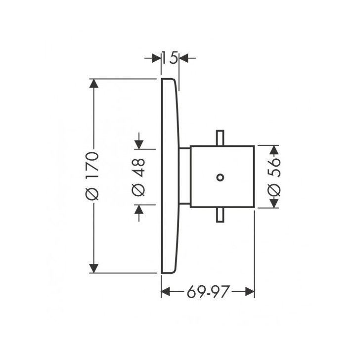 Bateria termostatyczna  podtynkowa Axor Starck- sanitbuy.pl