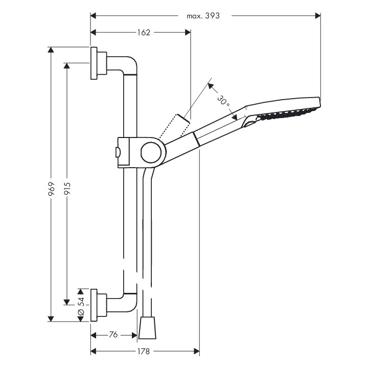 Zestaw prysznicowy Axor Citterio/Raindance Select S 120 3jet- sanitbuy.pl