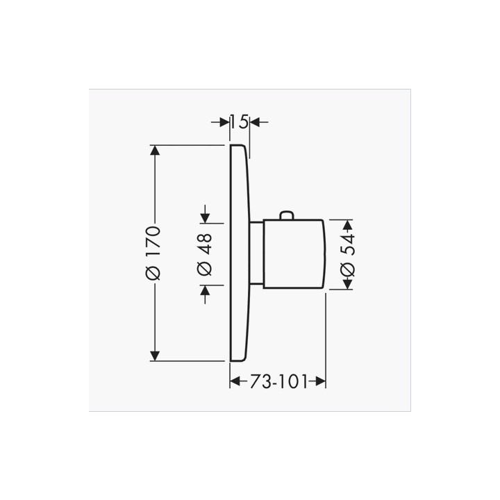 Bateria termostatyczna High Flow podtynkowa- sanitbuy.pl