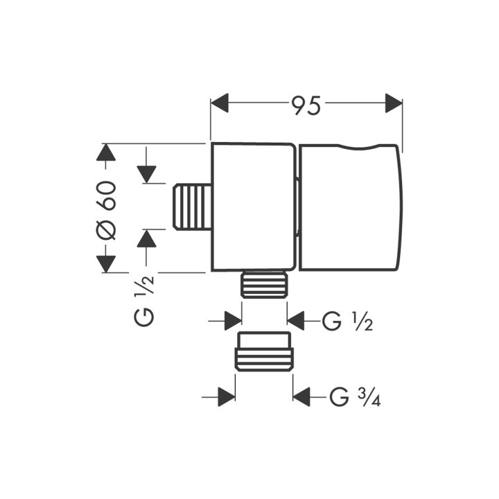 Fixfit Stop, zawór odcinający- sanitbuy.pl