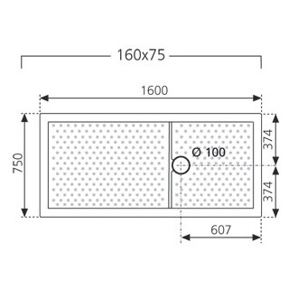 Brodzik Novellini Olympic ze zintegrowaną obudową 160x75 cm- sanitbuy.pl