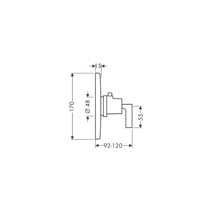 Bateria termostatyczna High Flow, podtynkowa- sanitbuy.pl