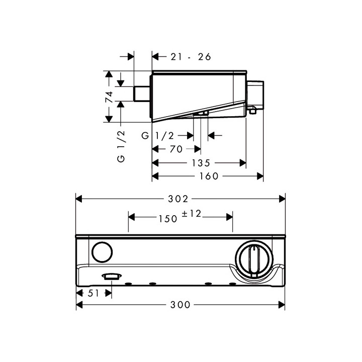 ShowerTablet Select 300 bateria wannowa Hansgrohe termostatyczna- sanitbuy.pl