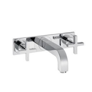 Bateria Axor Citterio umywalkowa  podtynkowa z płytką, z uchwytami krzyżowymi- sanitbuy.pl