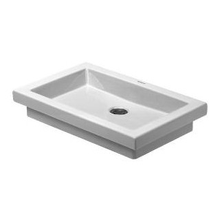 Umywalka Duravit 2nd Floor blatowa 580x415 mm, bez otworu- sanitbuy.pl