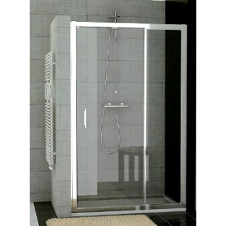 Drzwi SanSwiss  TOP-Line jednoczęściowe ze ścianką stałą w linii 90cm- sanitbuy.pl