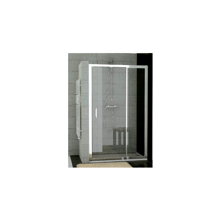 Drzwi SanSwiss  TOP-Line jednoczęściowe ze ścianką stałą w linii 140cm- sanitbuy.pl