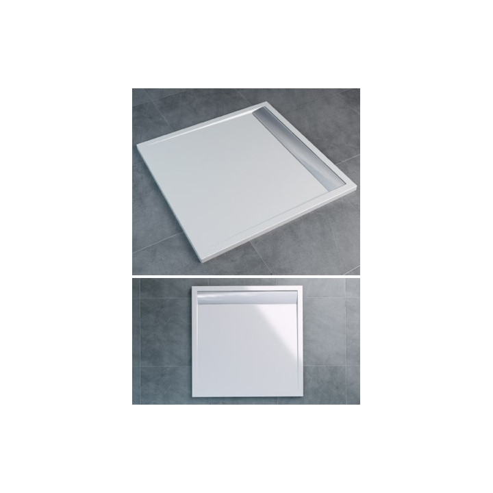 Brodzik SanSwiss Ila kwadratowy 1000x1000mm, biały- sanitbuy.pl