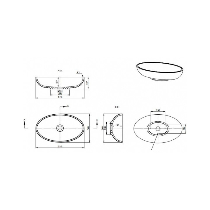Umywalka Marmite Pricilla 510- sanitbuy.pl