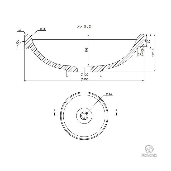 Umywalka Marmite Ela 400- sanitbuy.pl