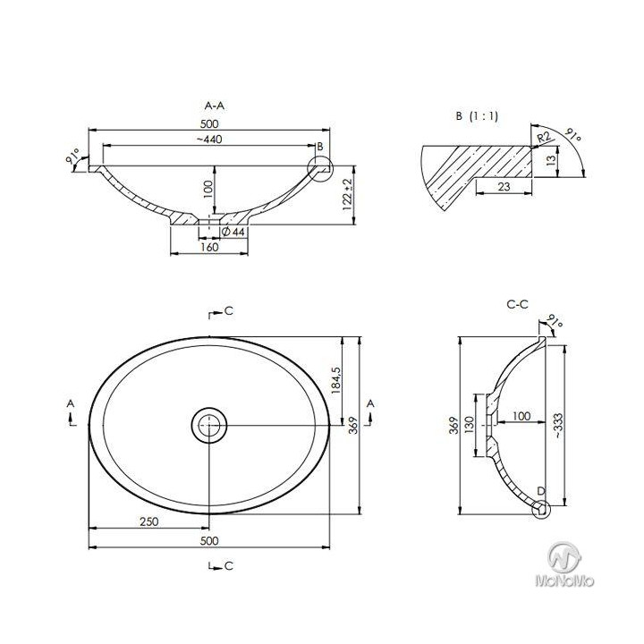 Umywalka Marmite Pat 500- sanitbuy.pl