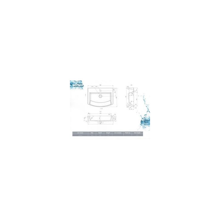 Umywalka Marmite Sonya  600- sanitbuy.pl