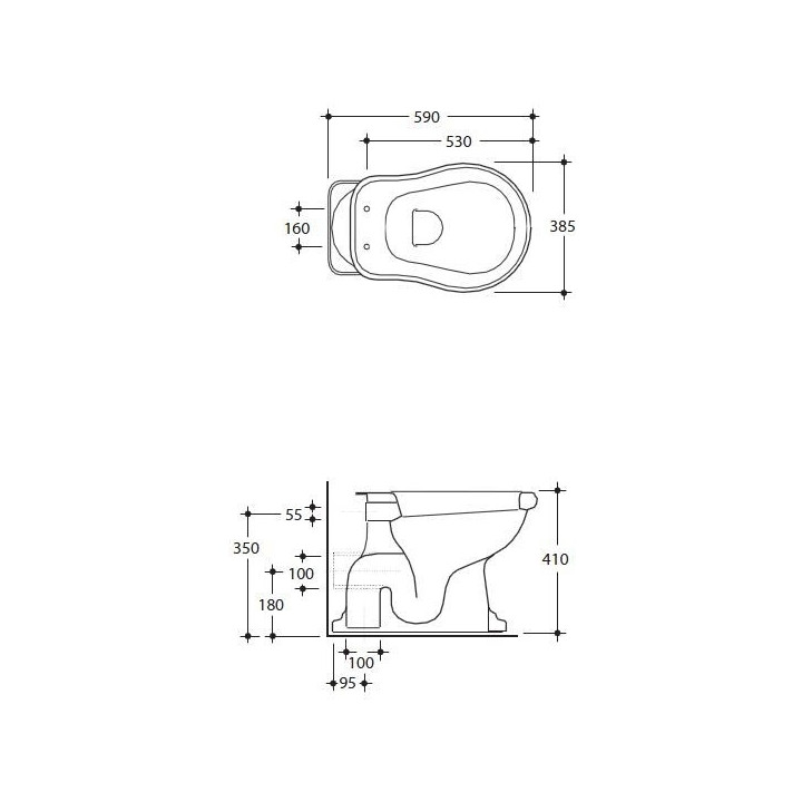 Miska stojąca Kerasan Retro odpływ poziomy- sanitbuy.pl