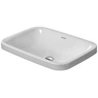  Umywalka nablatowa, Duravit DuraStyle, 600x430 mm, bez otworu na baterię, Biały Alpin WonderGliss- sanitbuy.pl