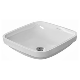  Umywalka podblatowa, Duravit DuraStyle, 370x370 mm, bez otworu na baterię, Biały Alpin WonderGliss- sanitbuy.pl