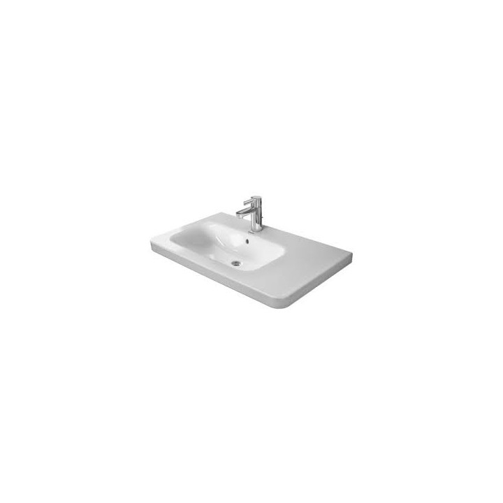  Umywalka meblowa, Duravit DuraStyle, 800x480 mm, komora z lewej strony, 1 -otworowa, Biały Alpin WonderGliss- sanitbuy.pl