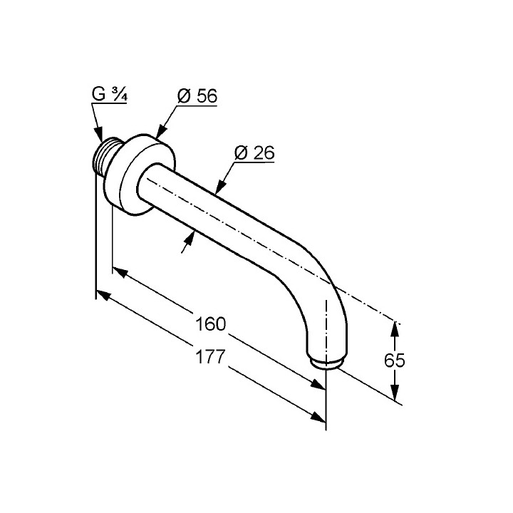 Wylewka wannowa 20 DN Kludi BOZZ- sanitbuy.pl