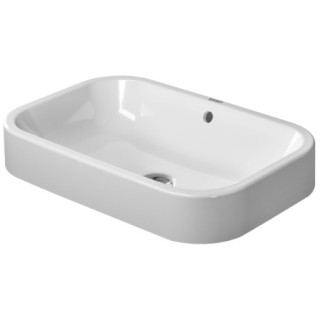 Umywalka stawiana na blat, Duravit Happy D. 600 mm, bezotworowa, Biały Alpin- sanitbuy.pl