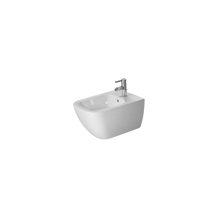 Bidet stojący, Duravit Happy D.2, 365x570, 1-otworowy, Biały Alpin WonderGliss- sanitbuy.pl