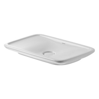 Umywalka Duravit PuraVida, stawiana na blacie, 700x420, bez półki na baterię, bez otworów na baterię, Biały Alpin WonderGliss- s