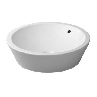 Umywalka stawiana na blat, Duravit Starck 1, o średnicy 530 mm, bezotworowa, Biały Alpin WonderGliss- sanitbuy.pl