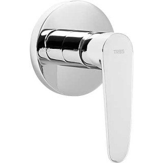 Bateria  podtynkowa Flat - Tres, natryskowa, 1 - uchwytowa- sanitbuy.pl