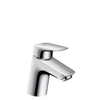 Jednouchwytowa bateria umywalkowa 70, DN 15, Hangrohe Logis, zimna woda w środkowej pozycji, bez kompletu odpływowego- sanitbuy.