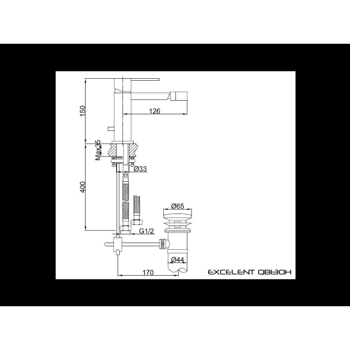 Bateria bidetowa Kohlman Excelent- sanitbuy.pl